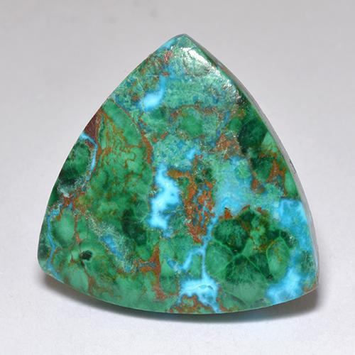 Crisocola multicolor natural de 6,62 ct, trillón, opaco