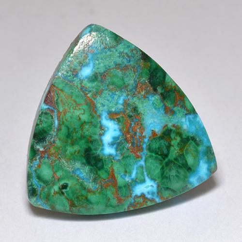 Crisocola multicolor natural de 6,62 ct, trillón, opaco