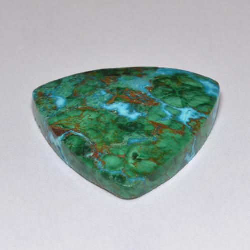 Crisocola multicolor natural de 6,62 ct, trillón, opaco