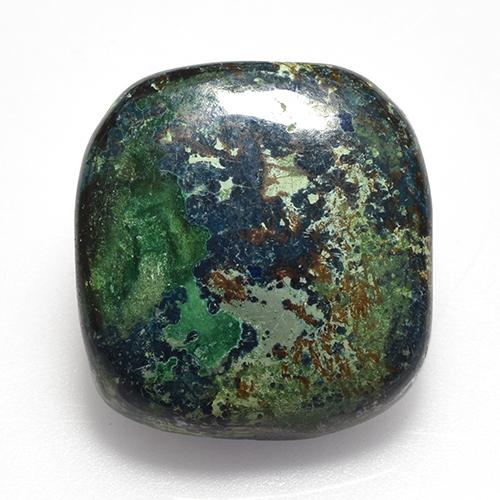 crisocola Multicolor natural de 18.86 ct, Corte Cojín, Opaco