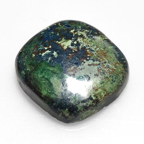 crisocola Multicolor natural de 18.86 ct, Corte Cojín, Opaco