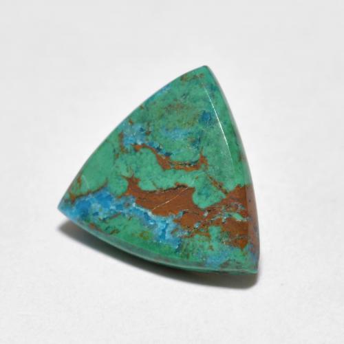 Crisocola multicolor natural de 2,07 ct, trillón, opaco