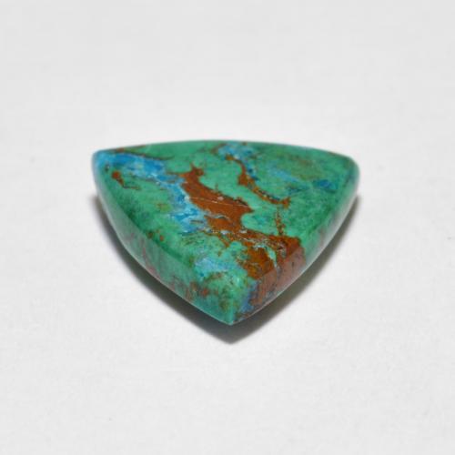 Crisocola multicolor natural de 2,07 ct, trillón, opaco