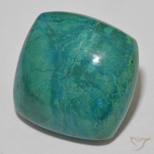 33.70ct Natural Multicolor crisocola, Forma Cojín, Opaco