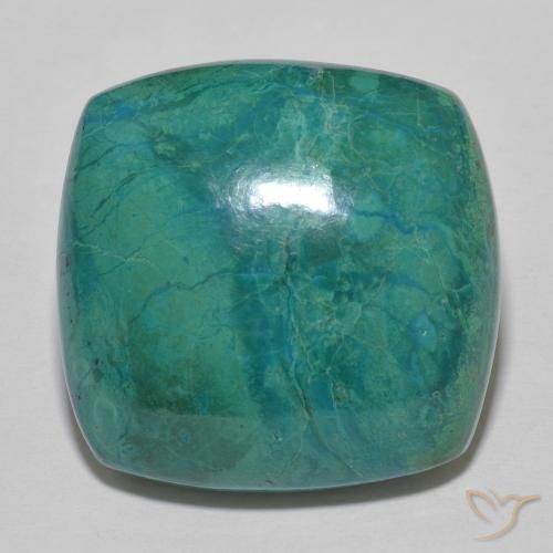 Crisocola Multicolor natural de 33.70 ct, Forma Cojín, Opaco