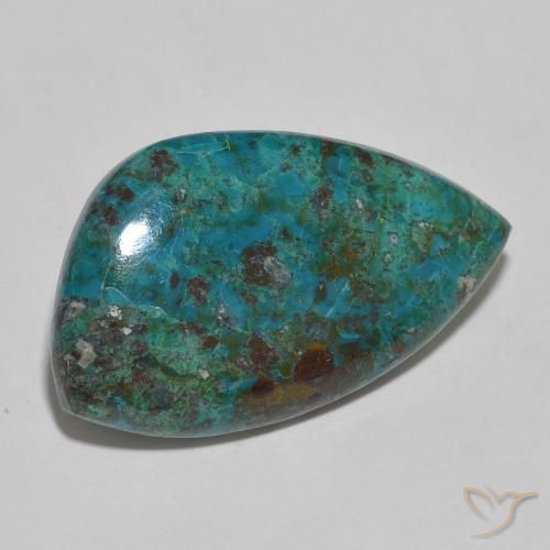 15.75ct Natural Multicolor crisocola, Elegante, Opaco
