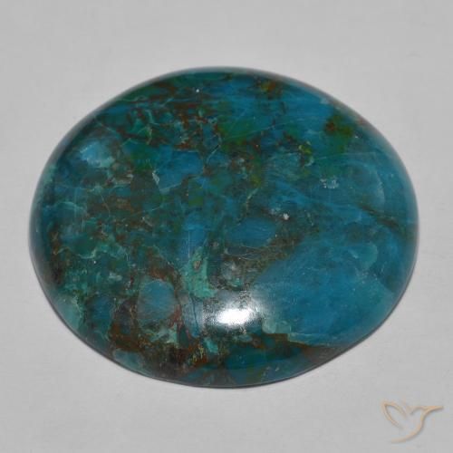 Crisocola Multicolor natural de 44.00 ct, Redondo, Opaco