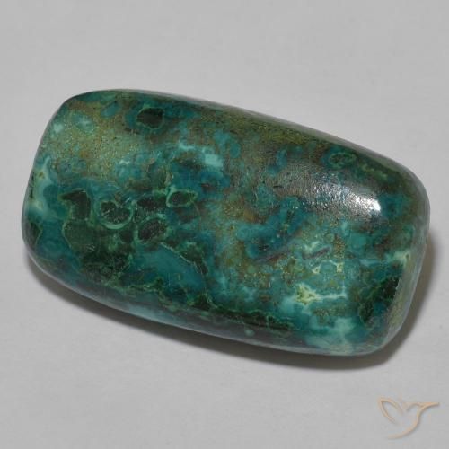 22.39ct Natural Multicolor crisocola, Forma Cojín, Opaco