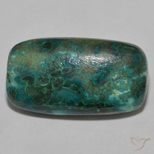 Crisocola Multicolor natural de 22.39 ct, Forma Cojín, Opaco