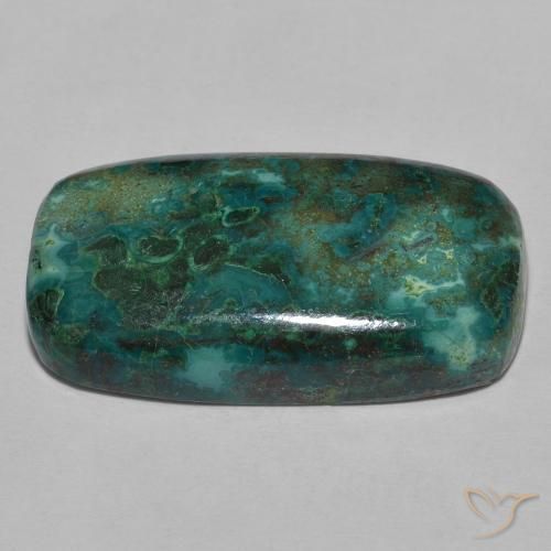 Crisocola Multicolor natural de 22.39 ct, Forma Cojín, Opaco
