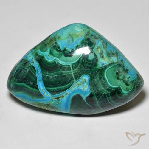 46.53ct Natural Multicolor crisocola, Elegante, Opaco