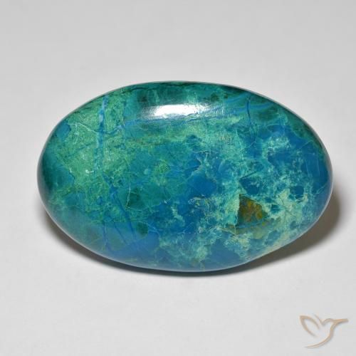Crisocola Multicolor natural de 50.62 ct, Ovalada, Opaco