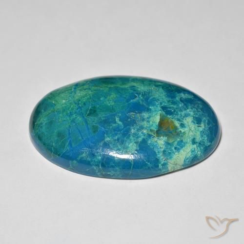 Crisocola Multicolor natural de 50.62 ct, Ovalada, Opaco