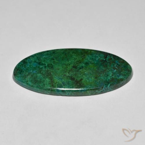 Crisocola Multicolor natural de 24.75 ct, Ovalada, Opaco