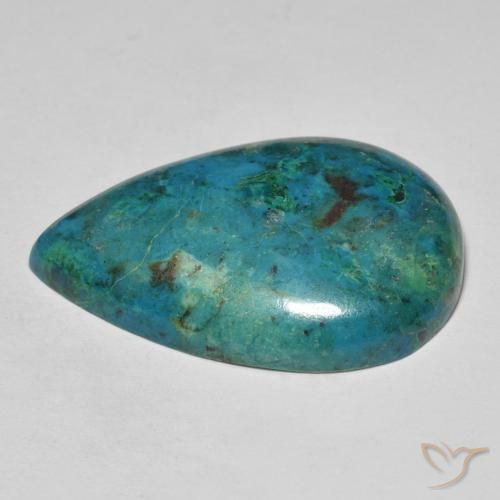 Crisocola Multicolor natural de 23.18 ct, En forma de pera, Opaco
