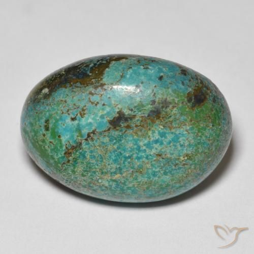 11.12ct Natural Multicolor crisocola, Ovalada, Opaco