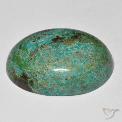 Crisocola Multicolor natural de 11.12 ct, Ovalada, Opaco