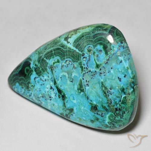 Crisocola Multicolor natural de 48.86 ct, En forma de pera, Opaco
