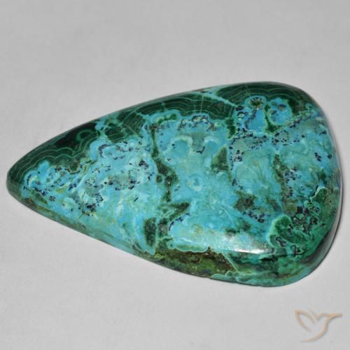 Crisocola Multicolor natural de 48.86 ct, En forma de pera, Opaco