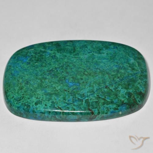 Crisocola Multicolor natural de 113.09 ct, Forma Cojín, Opaco