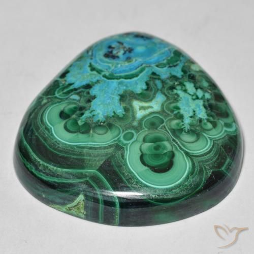 Crisocola Multicolor natural de 67.02 ct, En forma de pera, Opaco