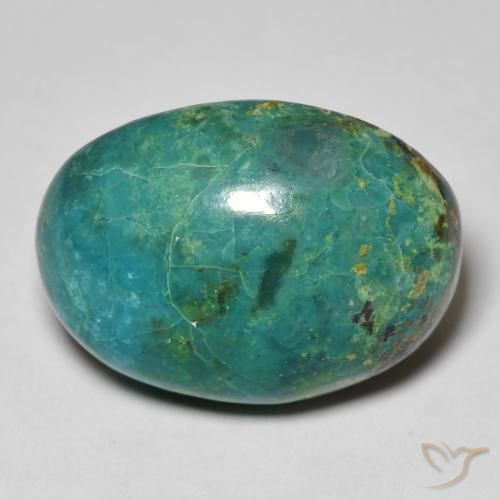 20.87ct Natural Multicolor crisocola, Ovalada, Opaco