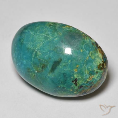 Crisocola Multicolor natural de 20.87 ct, Ovalada, Opaco