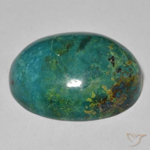 Crisocola Multicolor natural de 20.87 ct, Ovalada, Opaco