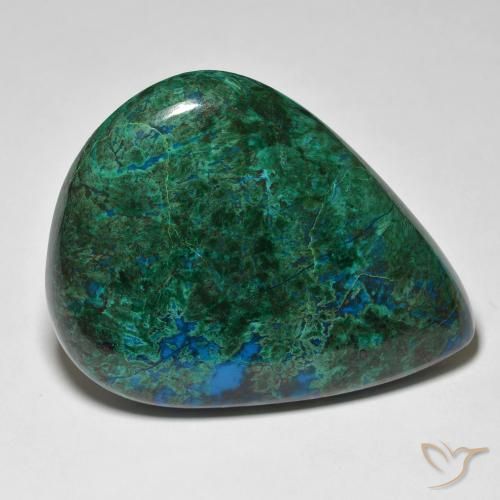 Crisocola Multicolor natural de 57.20 ct, En forma de pera, Opaco