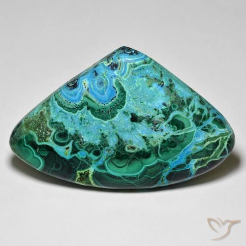 70.52ct Natural Multicolor crisocola, En forma de pera, Opaco