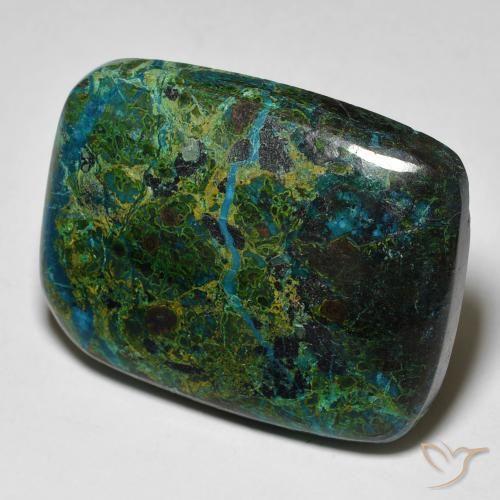 Crisocola Multicolor natural de 42.48 ct, Forma Cojín, Opaco
