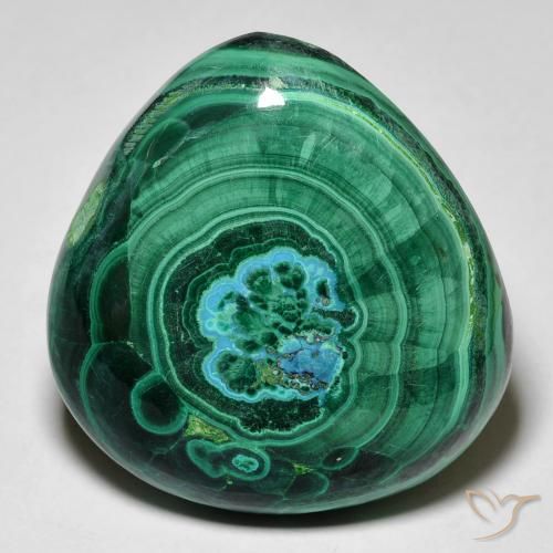 52.80ct Natural Multicolor crisocola, En forma de pera, Opaco