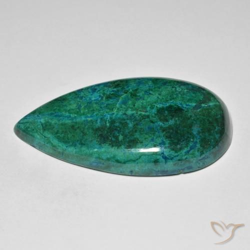 Crisocola Multicolor natural de 68.06 ct, En forma de pera, Opaco