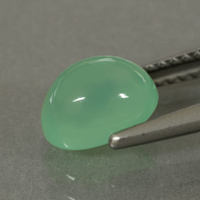 Crisoprasa verde natural de 1,75 ct, transparente, transparente / translúcido