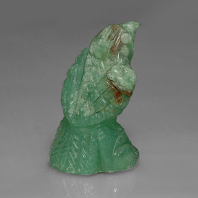 Crisoprasa verde natural de 16,80 ct, forma elegante, opaco