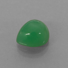 Crisoprasa verde natural de 2,68 ct, en forma de pera, translúcido