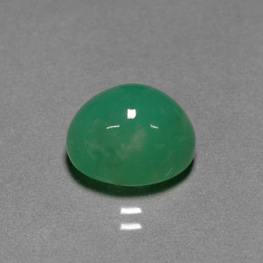 Crisoprasa Verde natural de 4.53 ct, Corte Óvalo, Translúcido