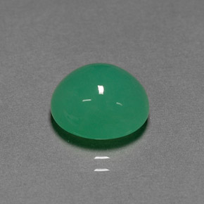 Crisoprasa verde natural de 4,29 ct, corte óvalo, translúcido