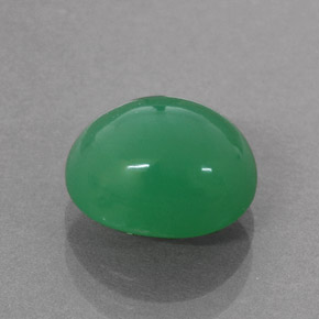 Crisoprasa Verde natural de 4.20 ct, Corte Óvalo, Opaco