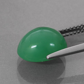 Crisoprasa Verde natural de 4.20 ct, Corte Óvalo, Opaco