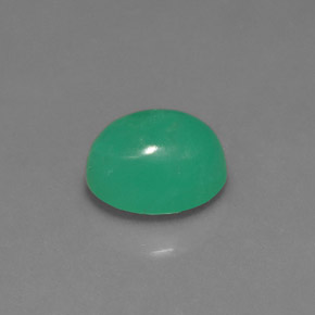 Crisoprasa verde natural de 1,67 ct, corte óvalo, translúcido
