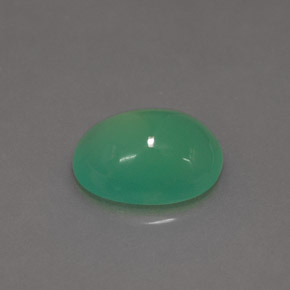 Crisoprasa verde natural de 1,15 ct, corte óvalo, translúcido