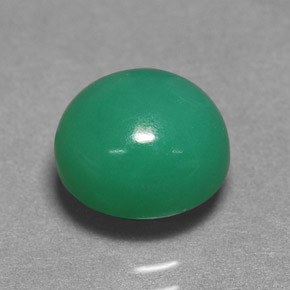 Crisoprasa verde natural de 3,24 ct, corte óvalo, translúcido