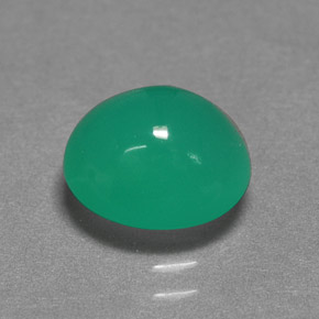 Crisoprasa verde natural de 2,52 ct, corte óvalo, translúcido