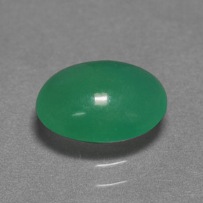 Crisoprasa verde natural de 1,55 ct, corte óvalo, translúcido