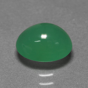 Crisoprasa verde natural de 1,99 ct, corte óvalo, translúcido