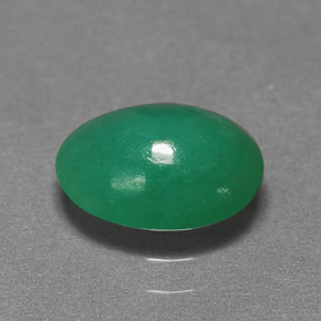 Crisoprasa verde natural de 1,45 ct, corte óvalo, translúcido