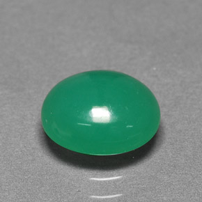 Crisoprasa verde natural de 2,15 ct, corte óvalo, translúcido