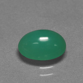 Crisoprasa verde natural de 1,85 ct, corte óvalo, translúcido