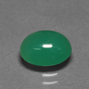 Crisoprasa verde natural de 1,96 ct, corte óvalo, translúcido